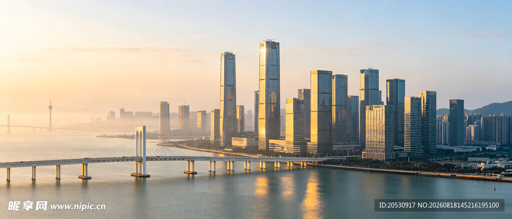 珠海横琴现代都市跨海大桥
