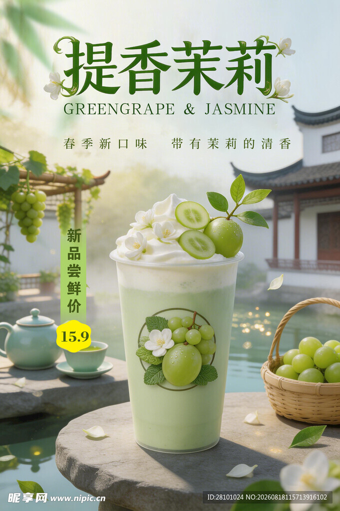 提香茉莉茶饮