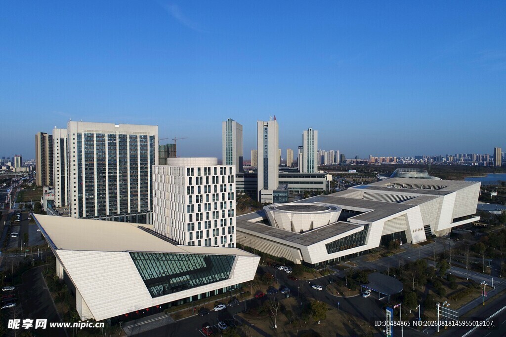 现代城市建筑群景观