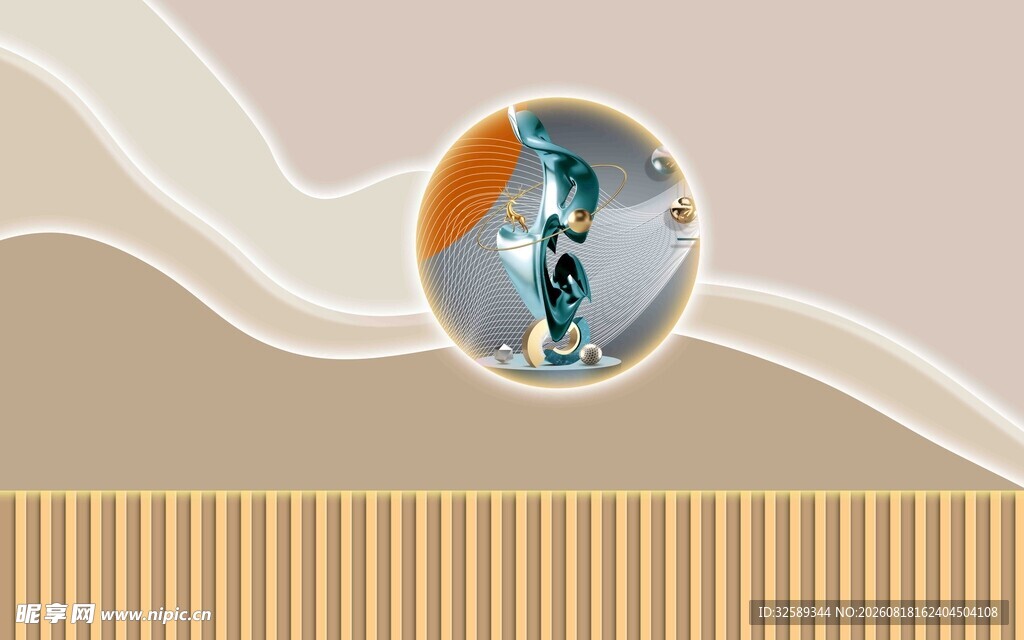 简约风抽象图案背景图