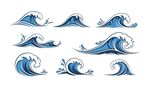 海浪图案素材