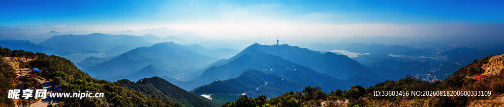 壮丽山景日出风光