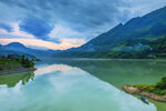山水湖景自然秀丽风光