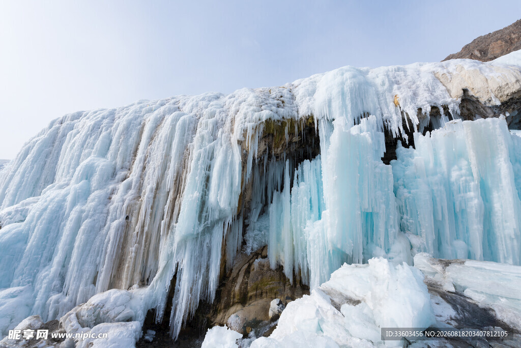 壮观冰瀑景观