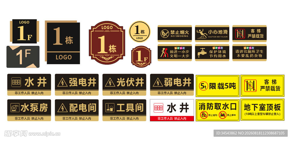楼栋 安全 电梯 温馨提示牌