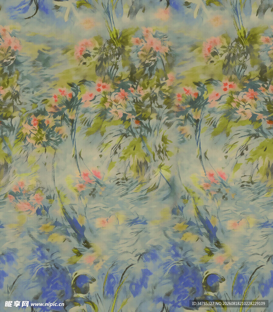 梵高风格花卉图案画作