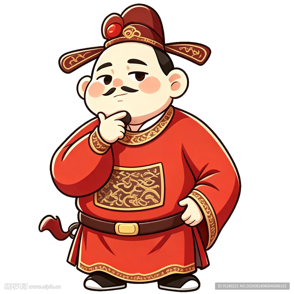 卡通形象的古代官员