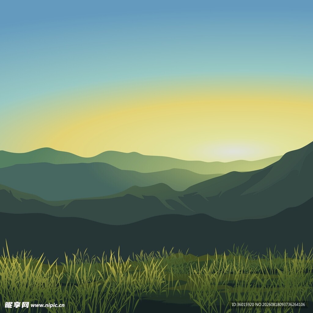 山野插画