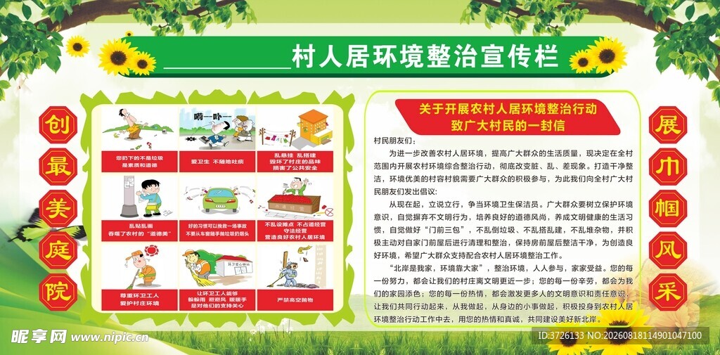 人居环境宣传栏