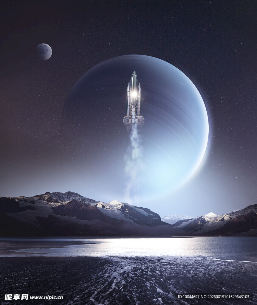 星际火箭发射壮丽景观