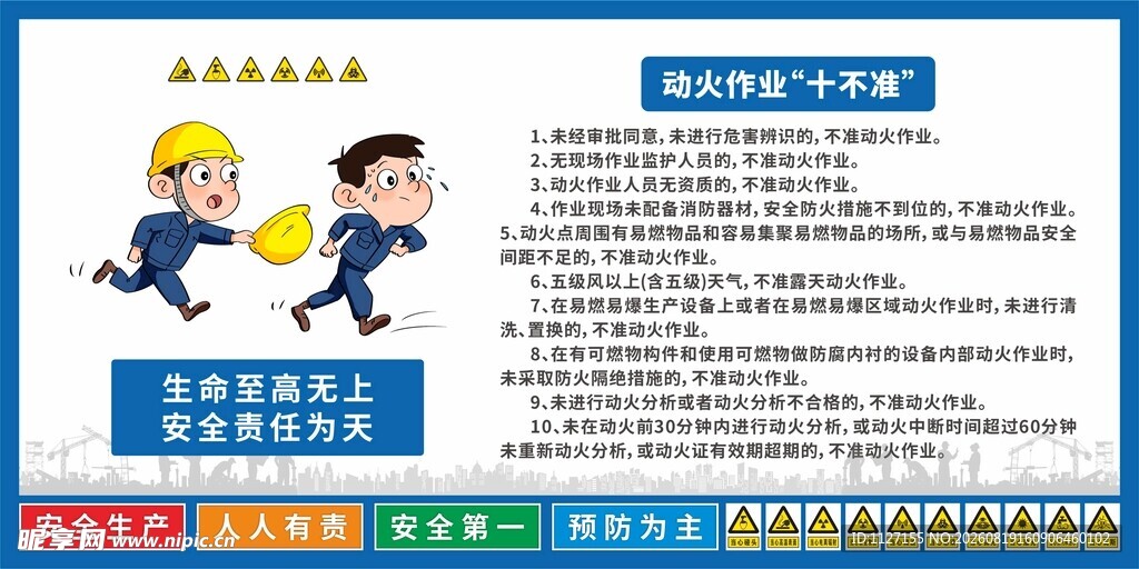 动火作业 十不准 