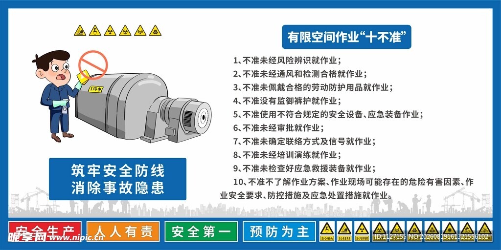 有限空间作业 十不准 