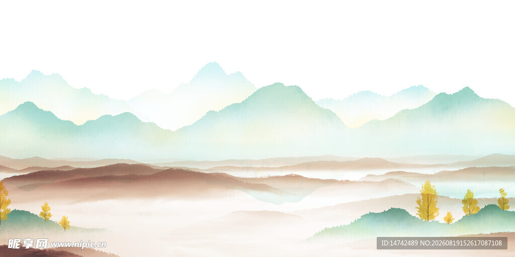 水墨山水背景