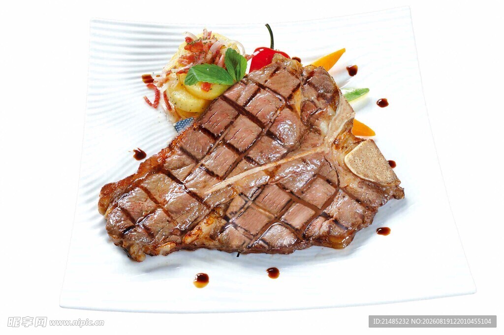 美味多汁的烤牛排