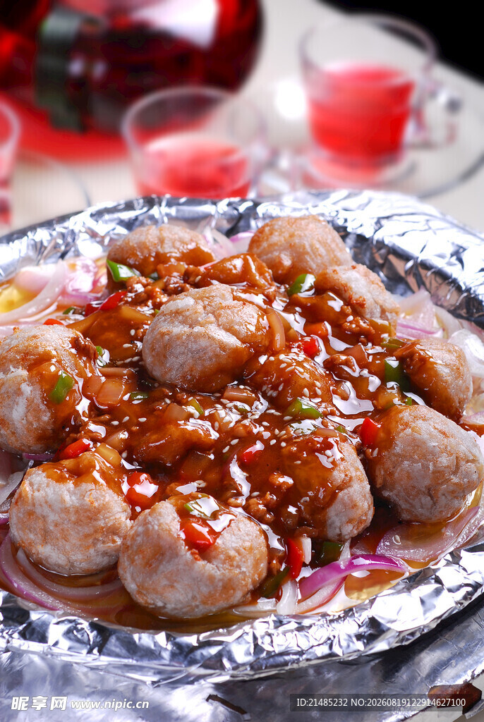 美味香辣肉丸