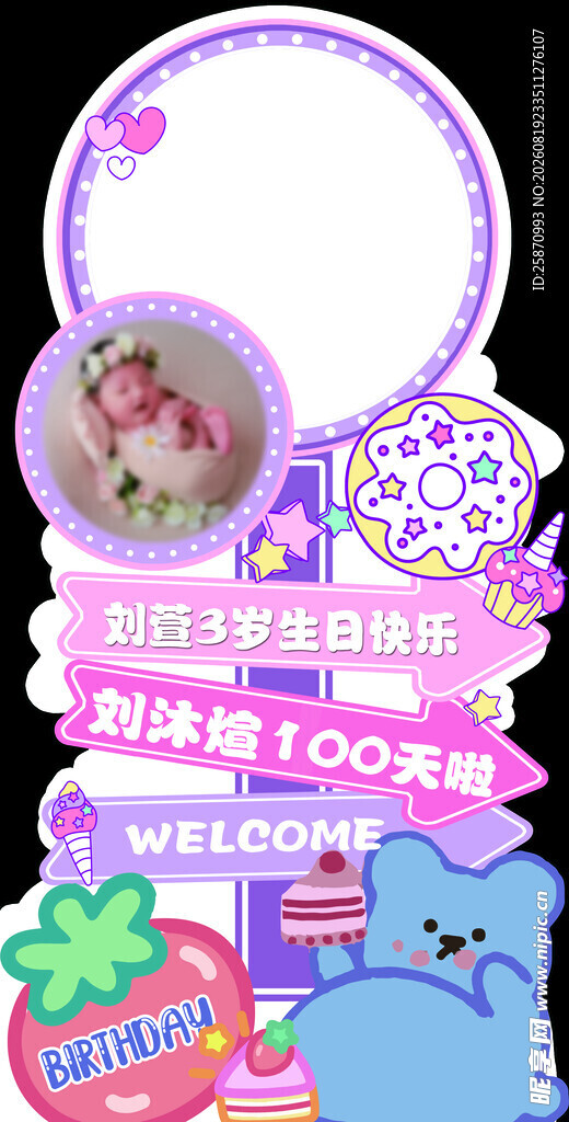 生日水牌 指示牌