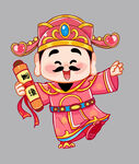 卡通财神爷新年财神ip