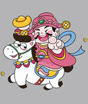 新年春节财神ip卡通形象