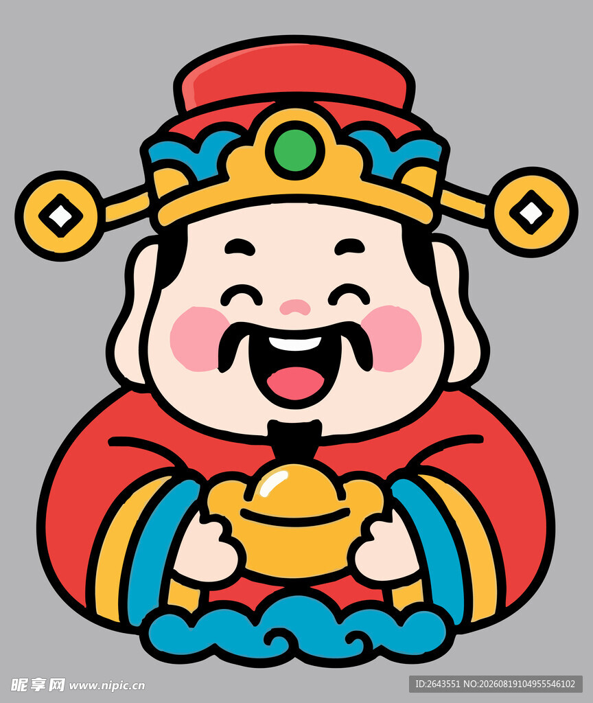 新年春节财神ip卡通形象