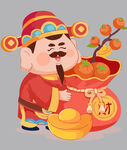 新年春节财神ip卡通形象