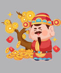 新年春节财神ip卡通形象