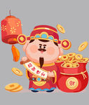 新年春节财神ip卡通形象