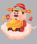新年财神ip卡通