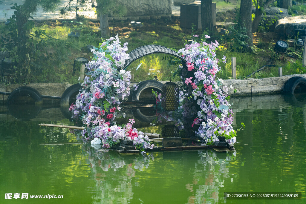 水上花卉装饰景观