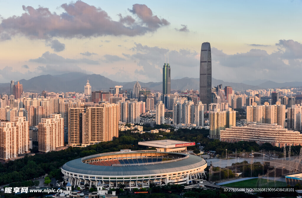 城市天际线与现代建筑景观
