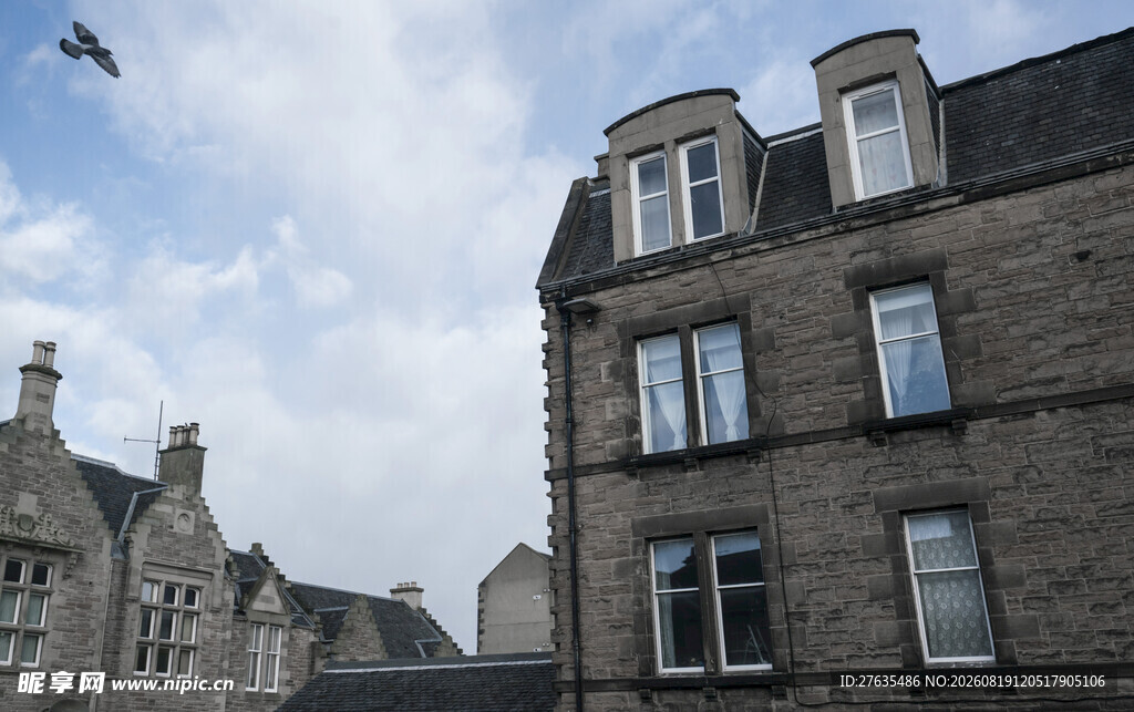 欧式风格古老建筑外观