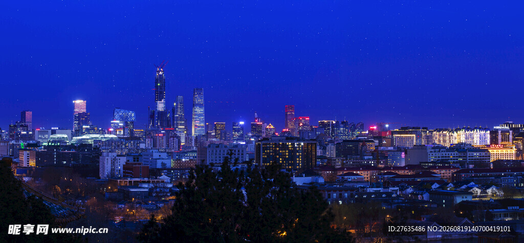 城市夜景璀璨灯火辉煌
