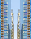 现代高楼建筑群景观