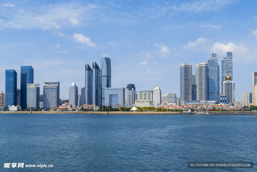 海滨城市现代建筑景观
