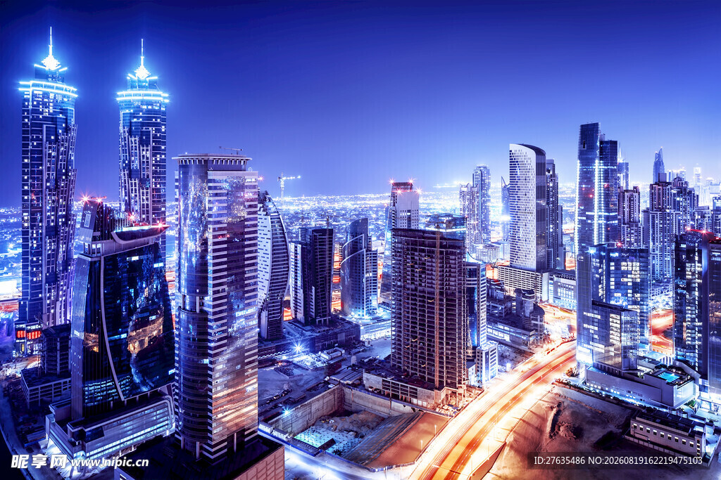 繁华都市夜景