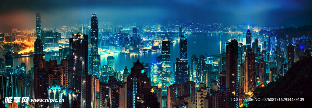 繁华都市夜景