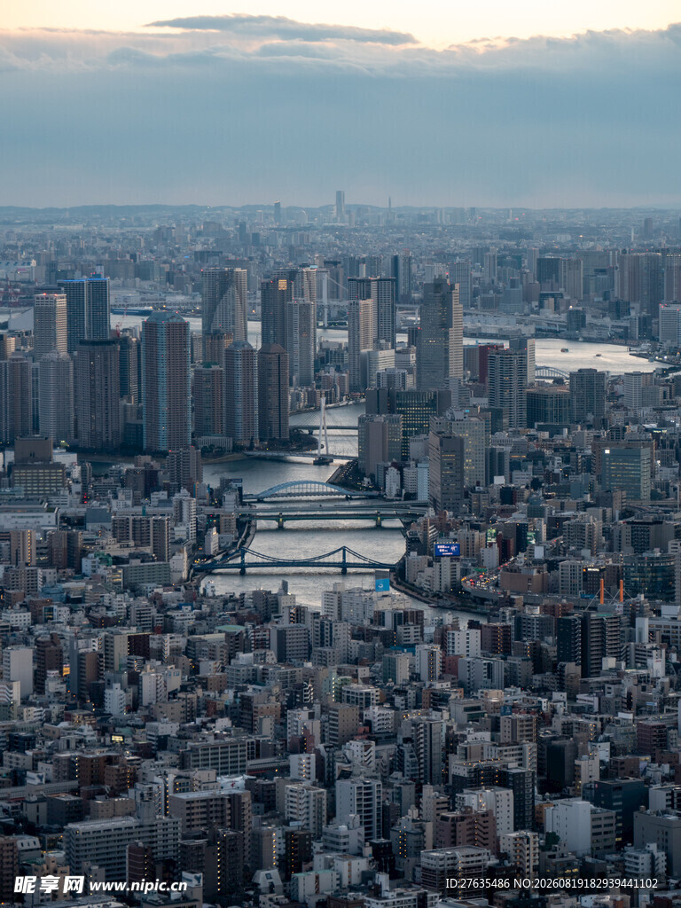 城市天际线繁华都市景观