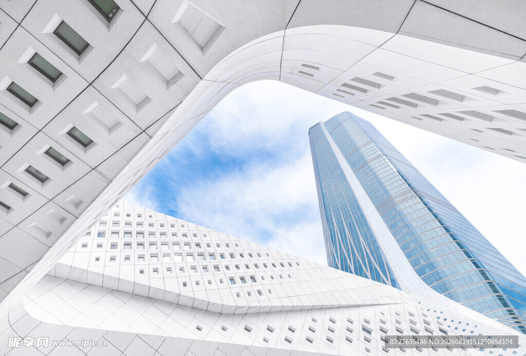 现代摩天大楼建筑景观