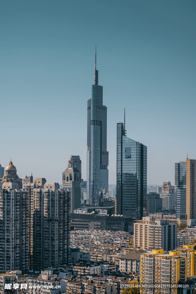 都市高楼林立的壮丽景观