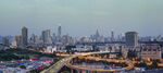 城市黄昏交通景观