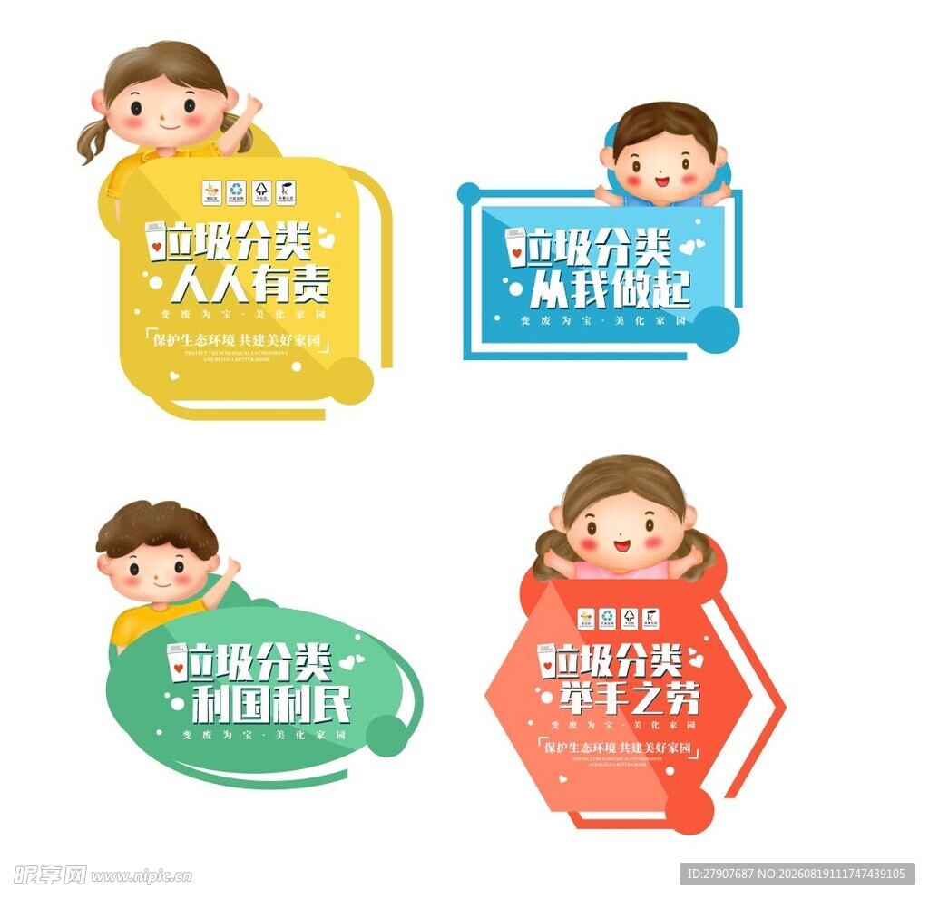 垃圾分类标识标牌