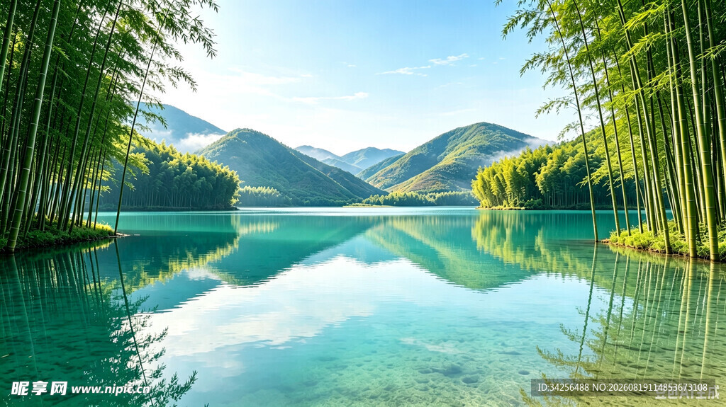 风景 竹子 