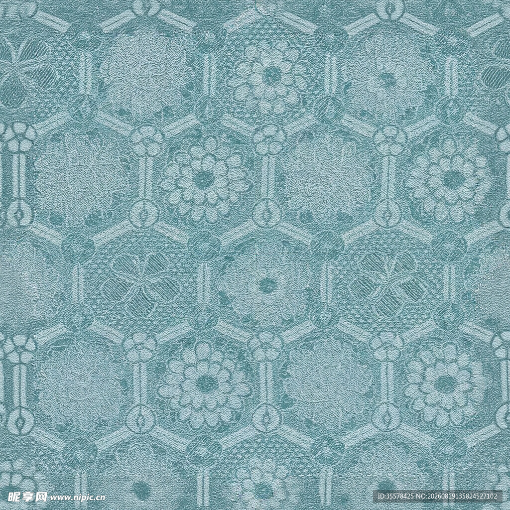 浅蓝色六边形花纹图案