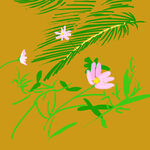 绿色植物花朵背景图