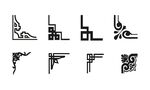 中式角花素材