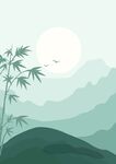 山间竹林