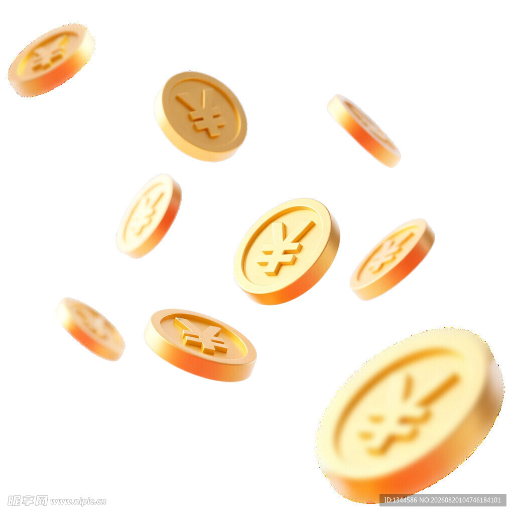 金币飘落