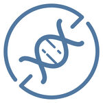 DNA双螺旋结构图标