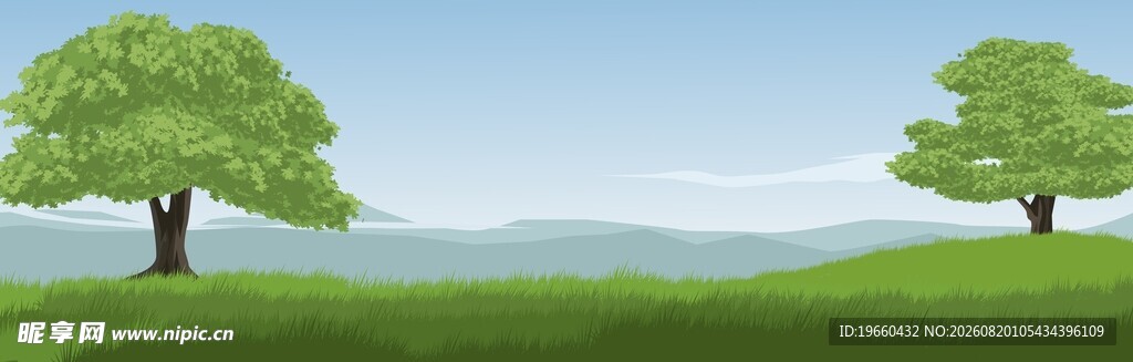 户外风景插画