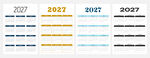 2027年日历模版