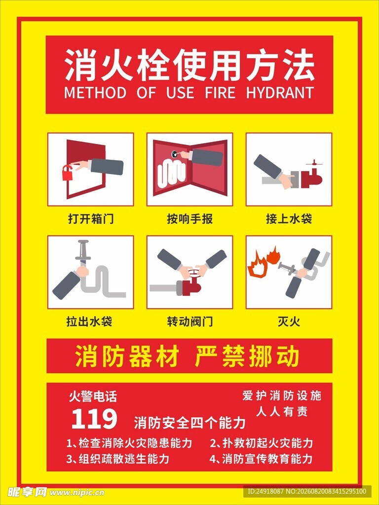 消火栓消防栓使用方法